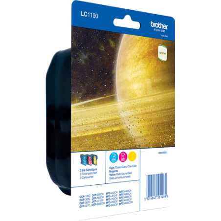 Brother LC1100 Multipack 3 Couleurs Original 