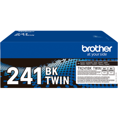 Brother TN-241BK TWIN Multipack Noir Original 