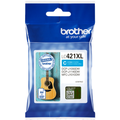 Brother LC421XLC Cartouche Cyan Originale 