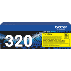Brother TN-320Y Toner Jaune Original 