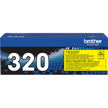 Brother TN-320Y Toner Jaune Original 