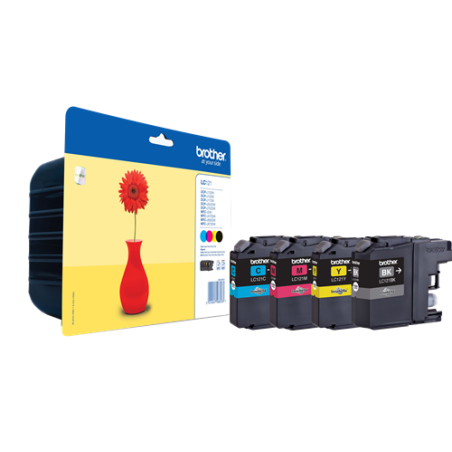 Brother LC121 Multipack 4 Couleurs Original 