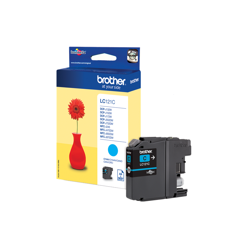 Brother LC121C Cartouche Cyan Originale