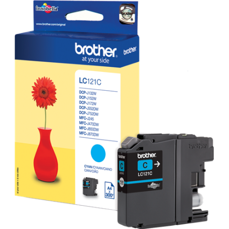 Brother LC121C Cartouche Cyan Originale 