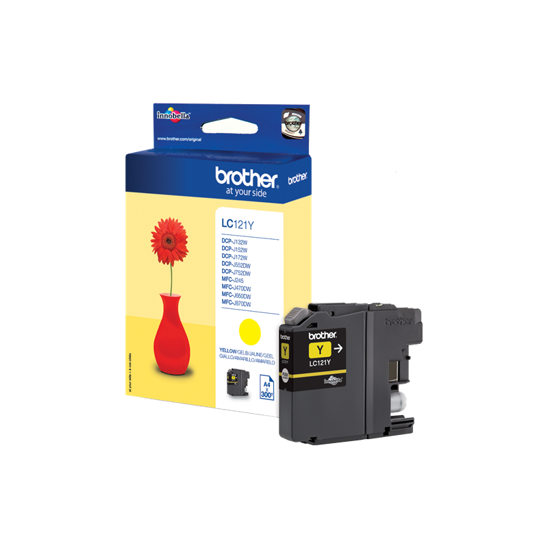 Brother LC121Y Cartouche Jaune Originale