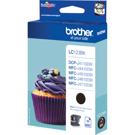 Brother LC123BK Cartouche Noir Originale 