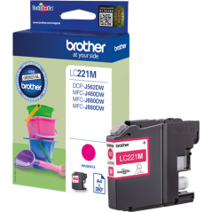 Brother LC221M Cartouche Magenta Originale 