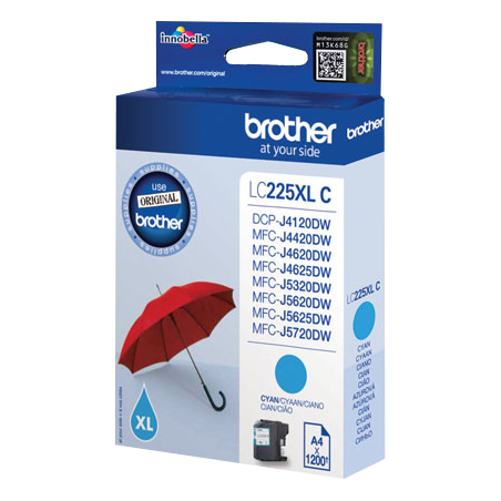 Brother LC225XL C Cartouche Cyan Originale 
