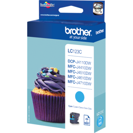 Brother LC123C Cartouche Cyan Originale 
