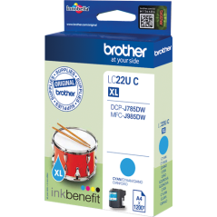 Brother LC22UC Cartouche Cyan Originale 