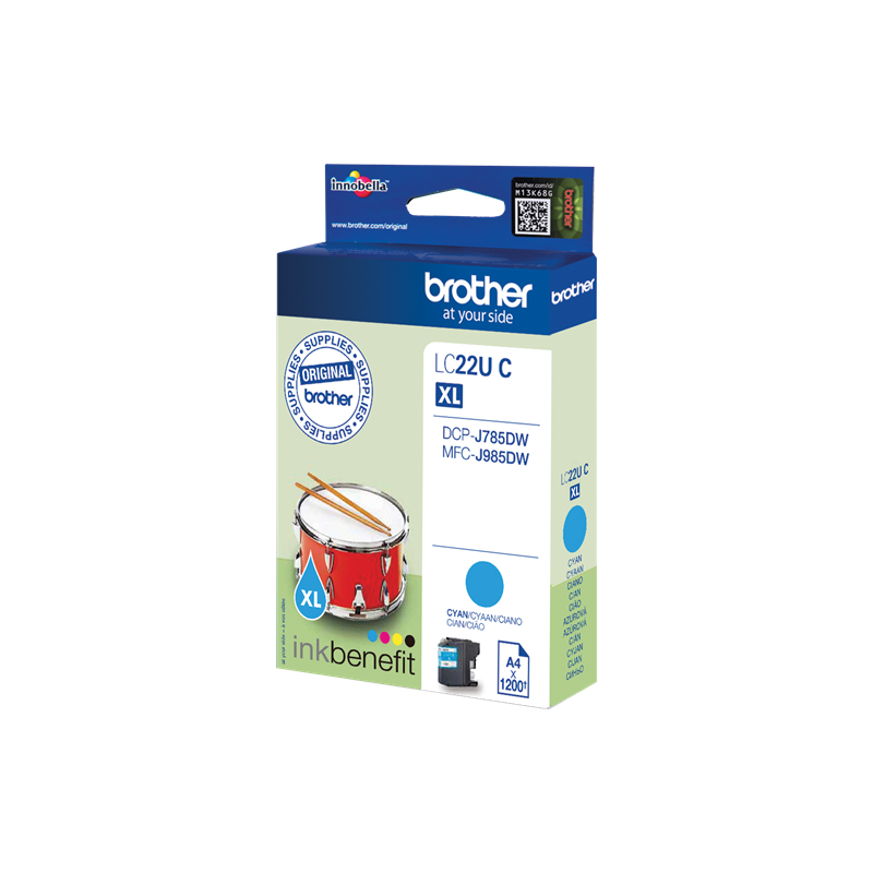 Brother LC22UC Cartouche Cyan Originale