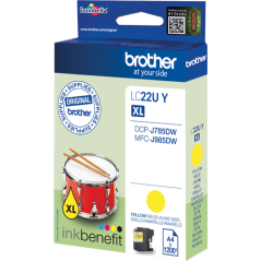 Brother LC22UY Cartouche Jaune Originale 