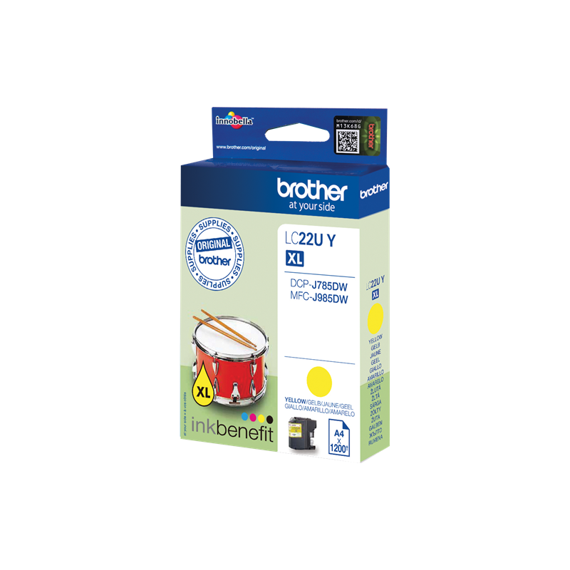 Brother LC22UY Cartouche Jaune Originale