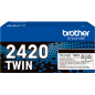 Brother TN-2420 TWIN Multipack Noir Original