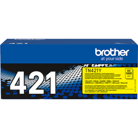 Brother TN-421Y Toner Jaune Original 