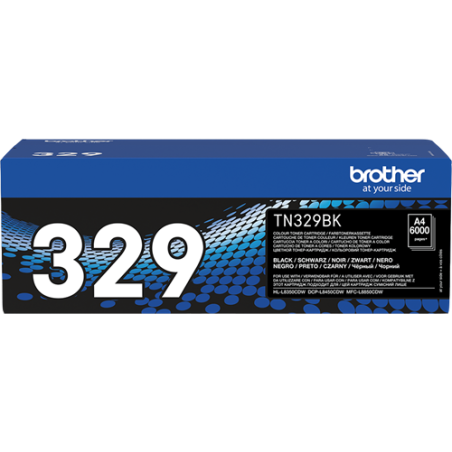 Brother TN-329BK Toner Noir Original 
