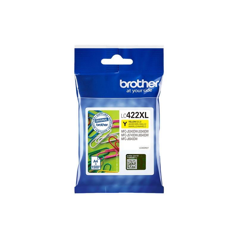 Brother LC422XLY Cartouche Jaune Originale