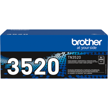 Brother TN-3520 Toner Noir Original 