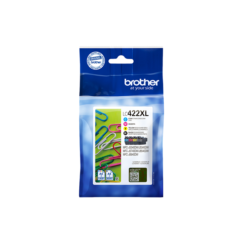 Brother LC422XL Multipack 4 Cartouches Originales