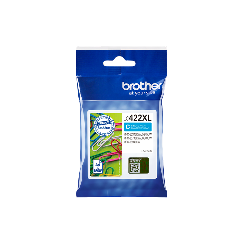 Brother LC422XLC Cartouche Cyan Originale