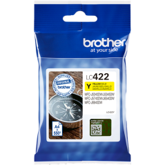 Brother LC422Y Cartouche Jaune Originale 