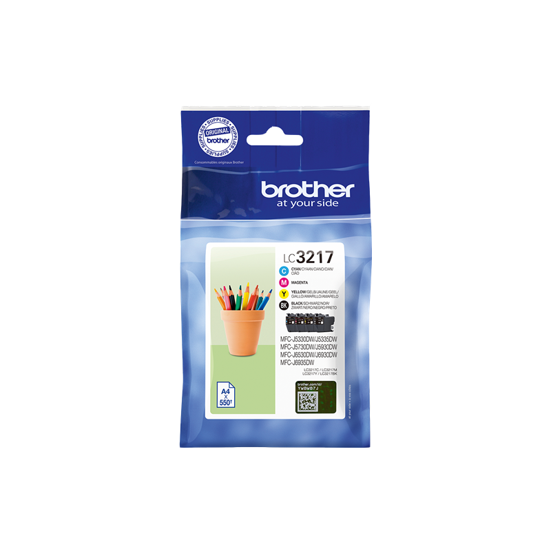 Brother LC3217 Multipack 4 Cartouches Originales