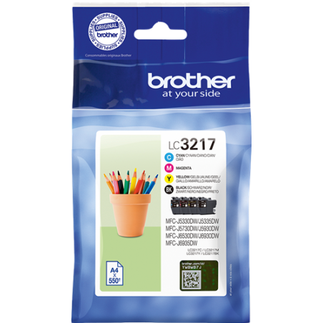 Brother LC3217 Multipack 4 Couleurs Original 
