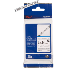 Brother HSe-211 Ruban Noir sur Blanc Original 
