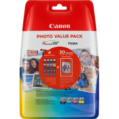 Canon CLI-526 Photo Value Pack 4 Couleurs Original 