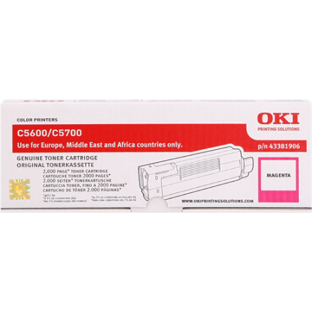OKI 43381906 Toner Magenta Original 
