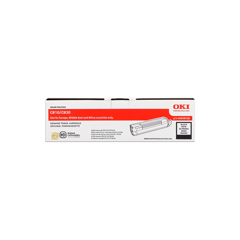 OKI 44059108 Toner Noir Original