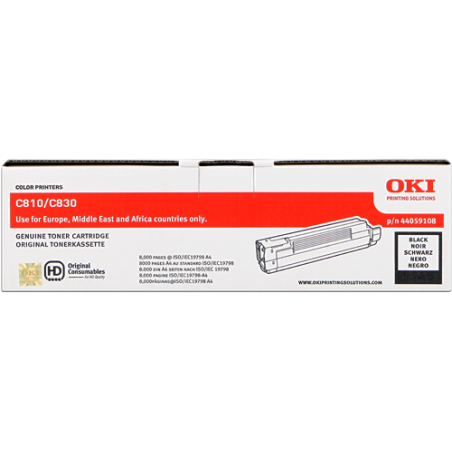 OKI 44059108 Toner Noir Original 