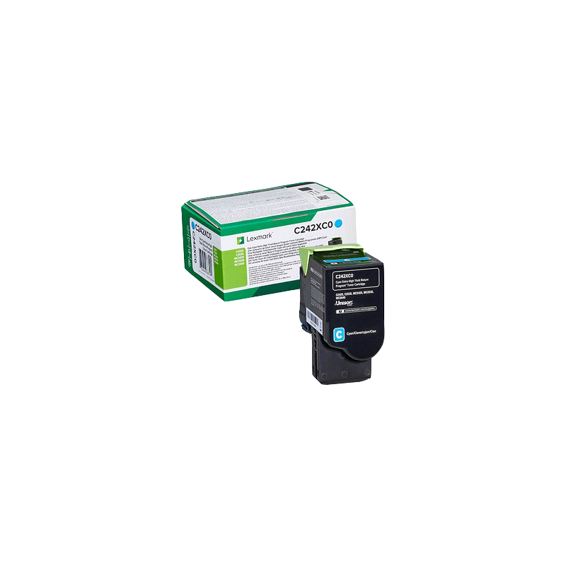 Lexmark C242XC0 Toner Cyan Original