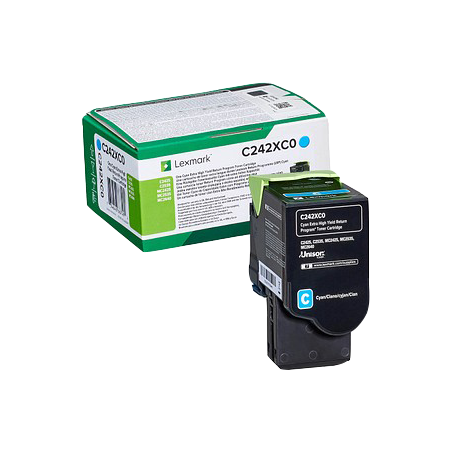 Lexmark C242XC0 Toner Cyan Original 