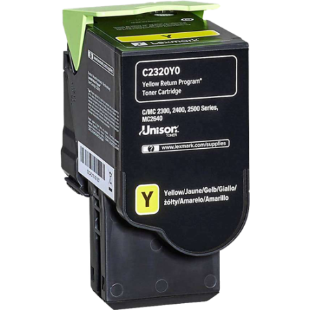 Lexmark C2320Y0 Toner Jaune Original 