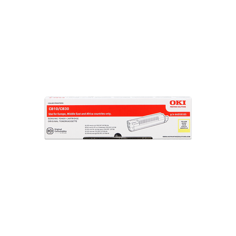 OKI 44059105 Toner Jaune Original