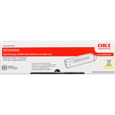 OKI 44059105 Toner Jaune Original 
