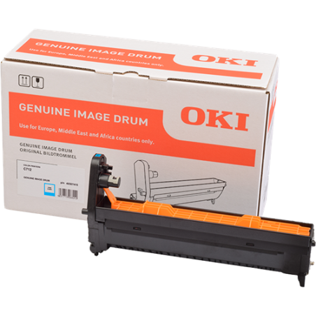 OKI C712 Tambour Cyan Original 