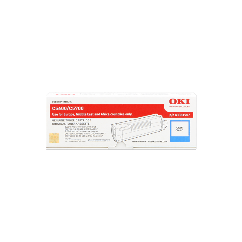 OKI 43381907 Toner Cyan Original