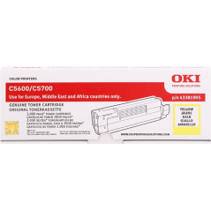OKI 43381905 Toner Jaune Original 