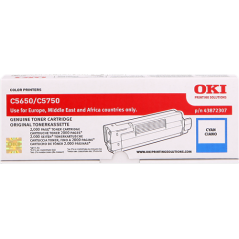 OKI 43872307 Toner Cyan Original 