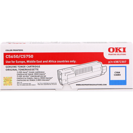 OKI 43872307 Toner Cyan Original 