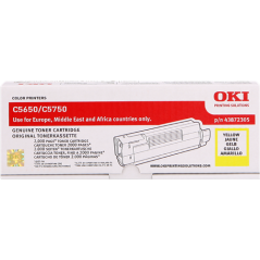 OKI 43872305 Toner Jaune Original 