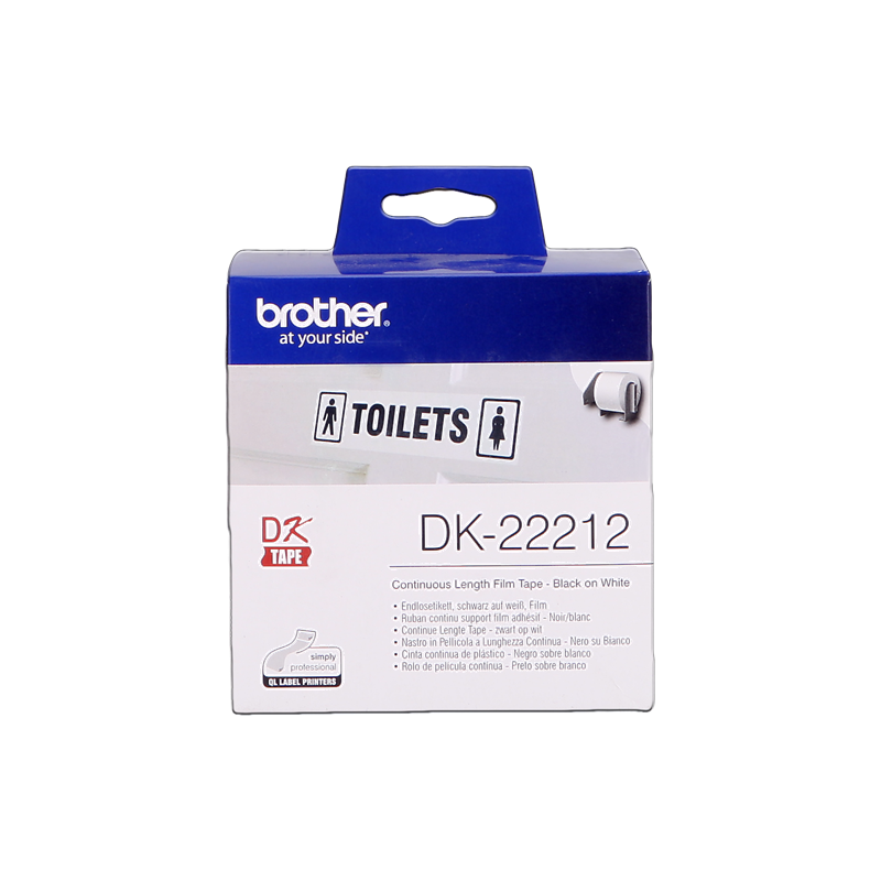 Brother DK-22212 Étiquettes Noir sur Blanc Originales
