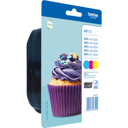 Brother LC123 Multipack 3 Couleurs Original 