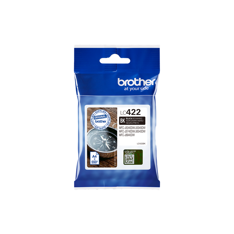 Brother LC422BK Cartouche Noir Originale