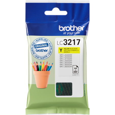 Brother LC3217Y Cartouche Jaune Originale 