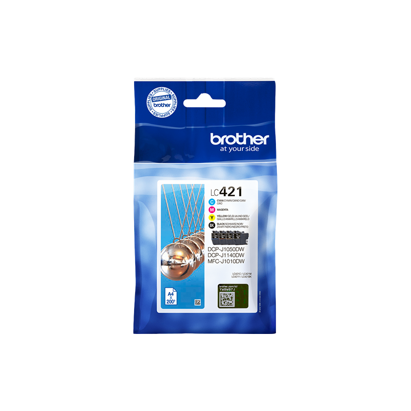 Brother LC421 Multipack 4 Cartouches Originales