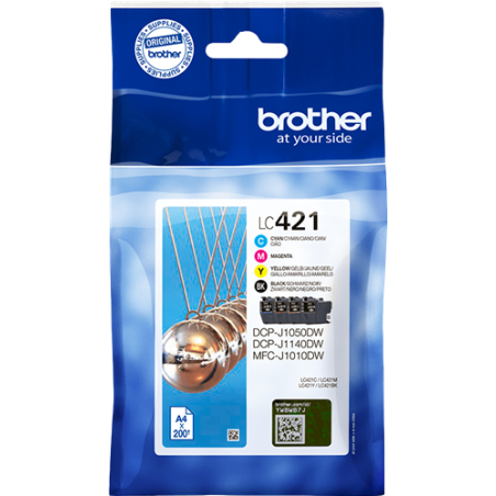 Brother LC421 Multipack 4 Couleurs Original 