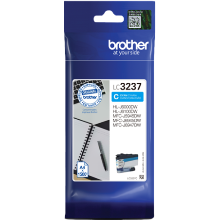 Brother LC3237C Cartouche Cyan Originale 